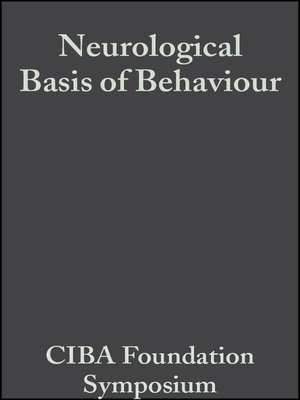 cover image of Neurological Basis of Behaviour